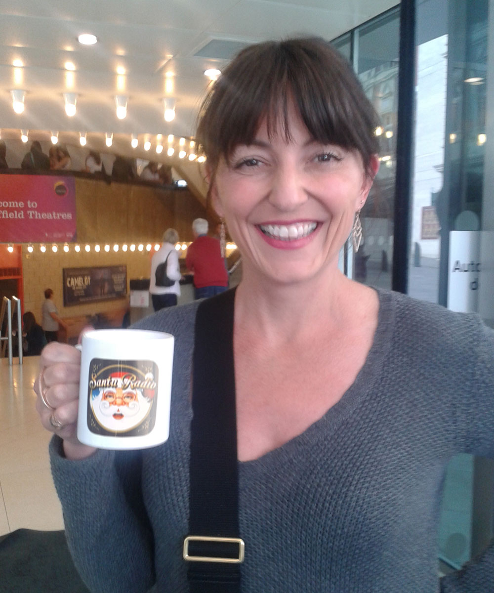 Davina McCall Television Presenter - Santa Radio Celebrity Mugshots