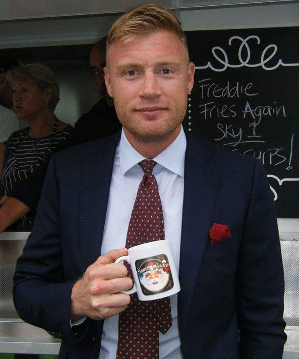 Freddie Flintoff - Cricketer - Santa Radio Mugshot