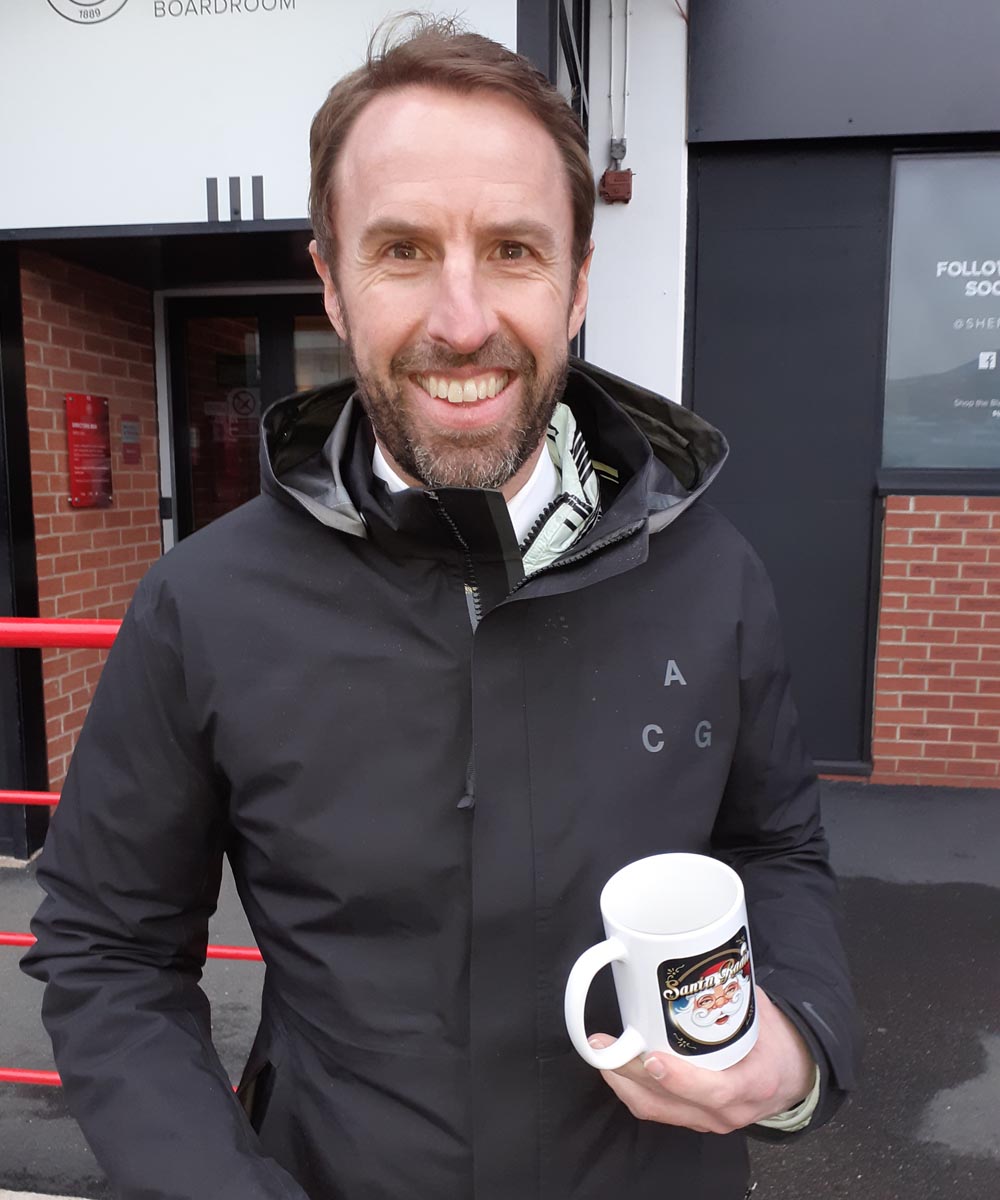 Gareth Southgate - England Football Manager - Santa Radio Mugshot