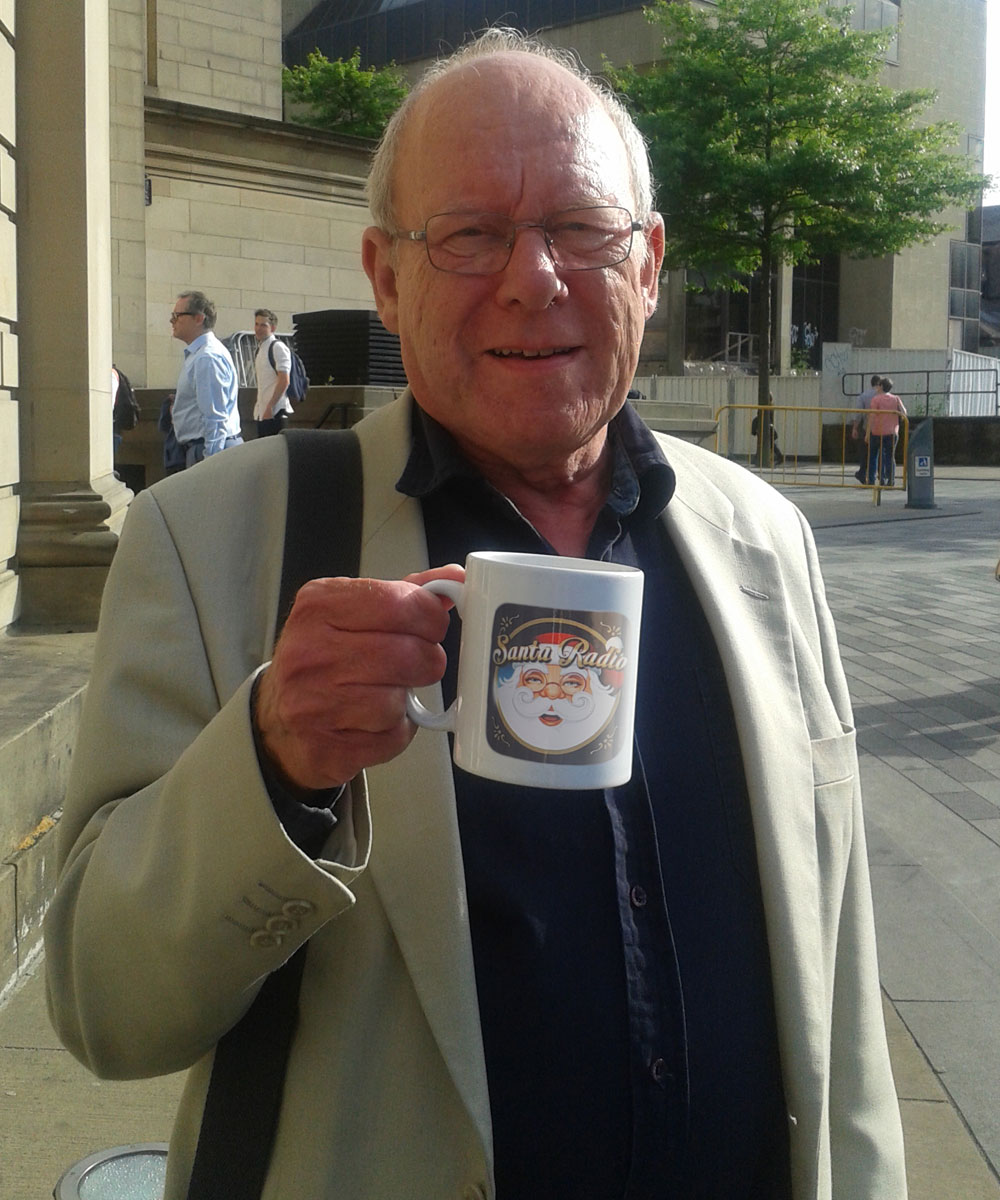 Graeme Garden British comedian - Santa Radio Celebrity Mugshots