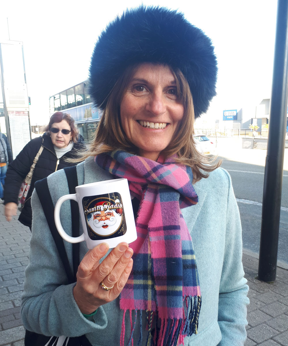 Gwyneth Strong - English actress - Santa Radio Mugshot