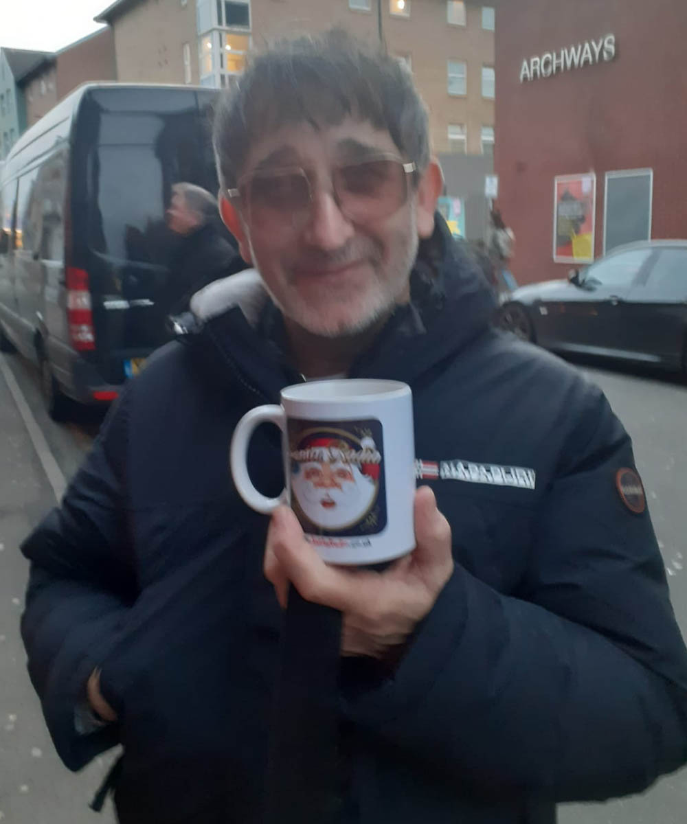 Ian Broudie Singer - Santa Radio Celebrity Mugshots