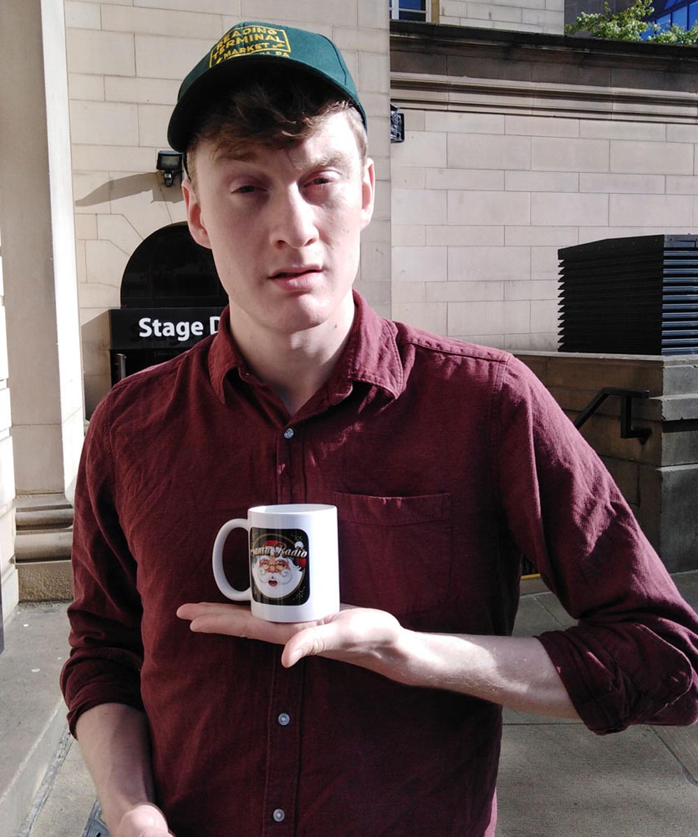 James Acaster - Comedian - Santa Radio Mugshot