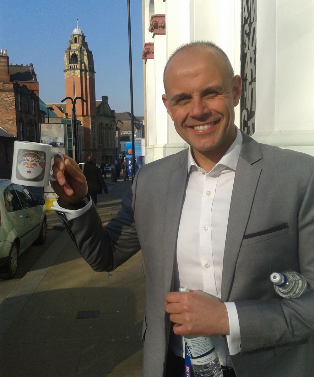 Jason Mohammad Radio presenter - Santa Radio Celebrity Mugshots