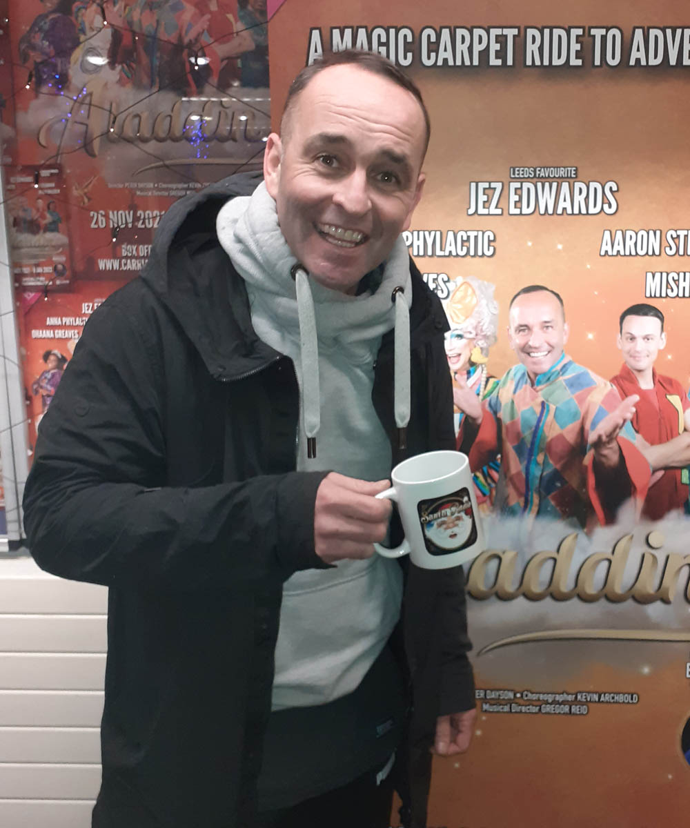 Jez Edwards - TV Presenter - Santa Radio Mugshot