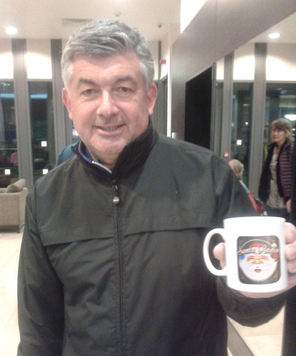 John Parrott - English snooker player - Santa Radio Mugshot