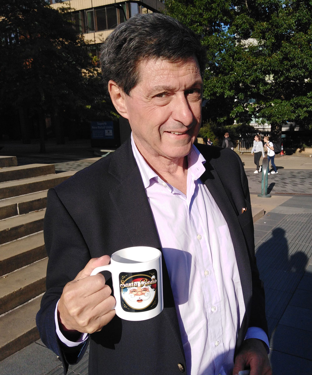 John Sopel - British television presenter - Santa Radio Mugshot