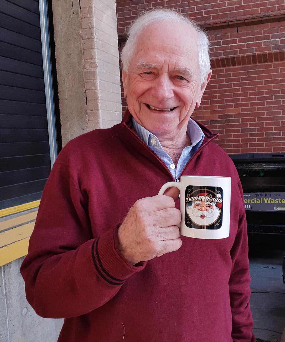 Johnny Ball - TV personality - Santa Radio Mugshot