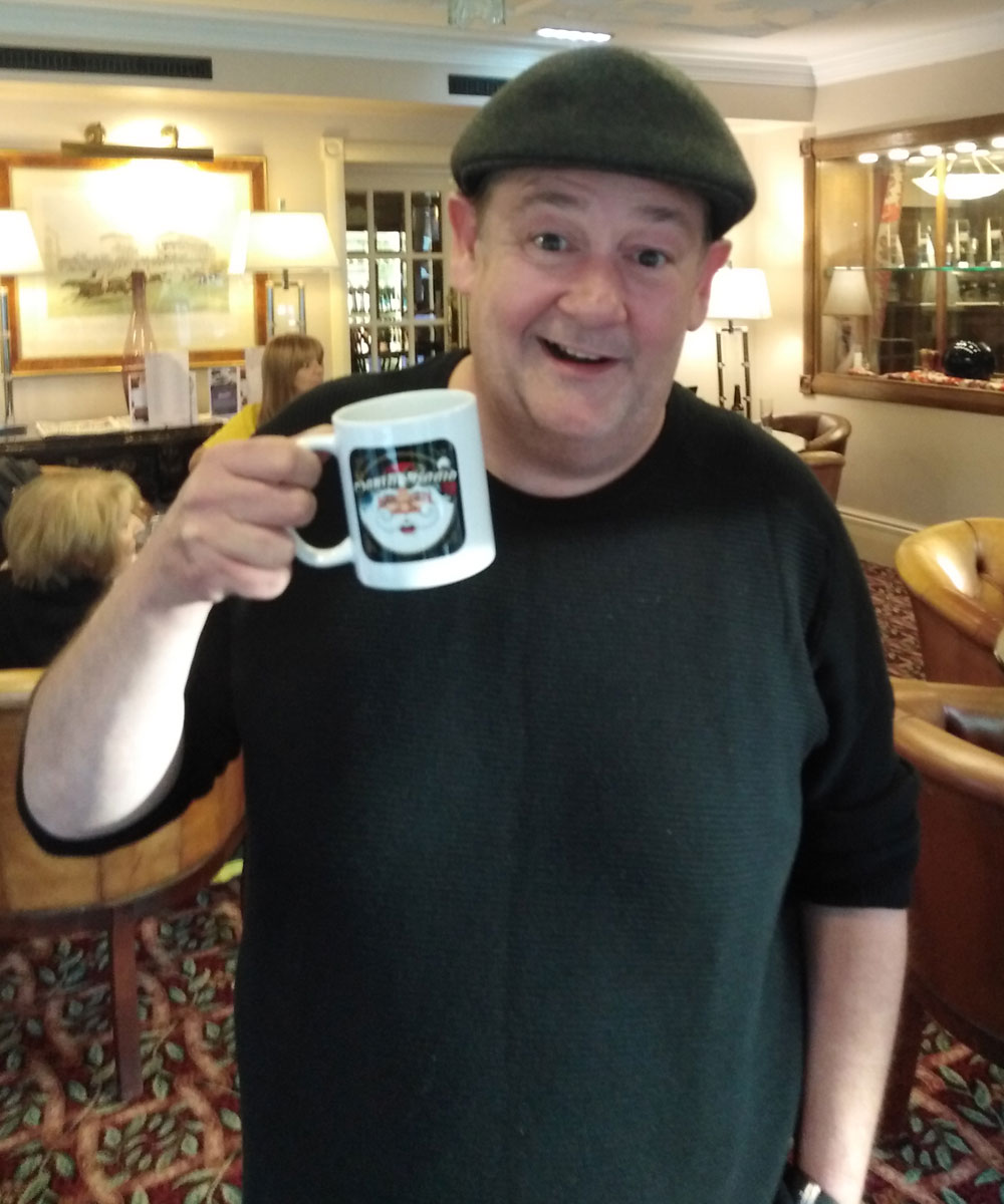 Johnny Vegas Comedian - Santa Radio Celebrity Mugshots