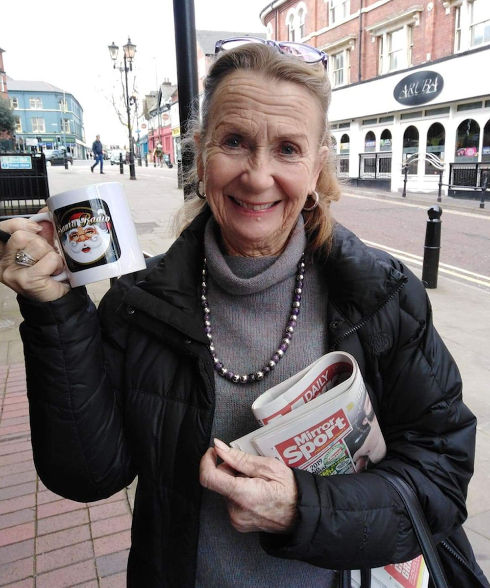 Juliet Mills - British actress - Santa Radio Mugshot