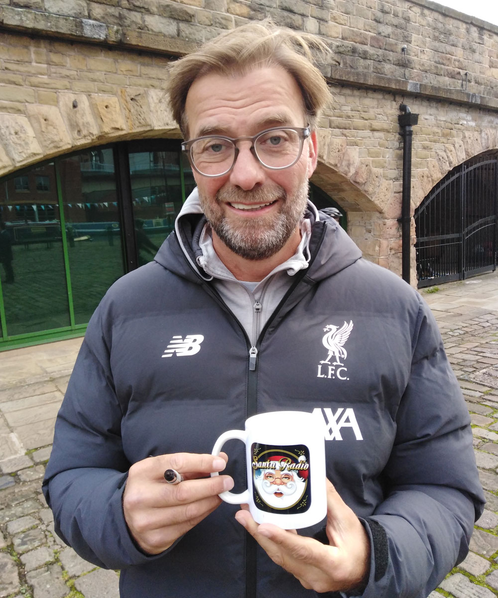 Jurgen Klopp Football manager - Santa Radio Celebrity Mugshots