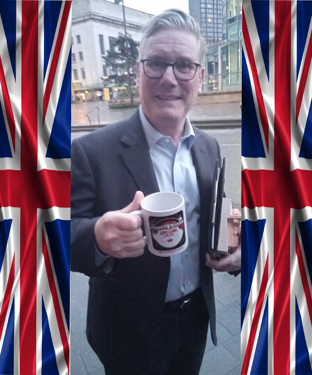 Keir Starmer - Prime Minister - Santa Radio Mugshot