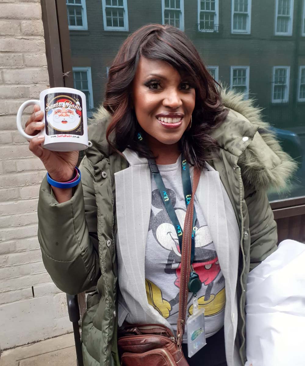 Kelle Bryan - TV presenter - Santa Radio Mugshot