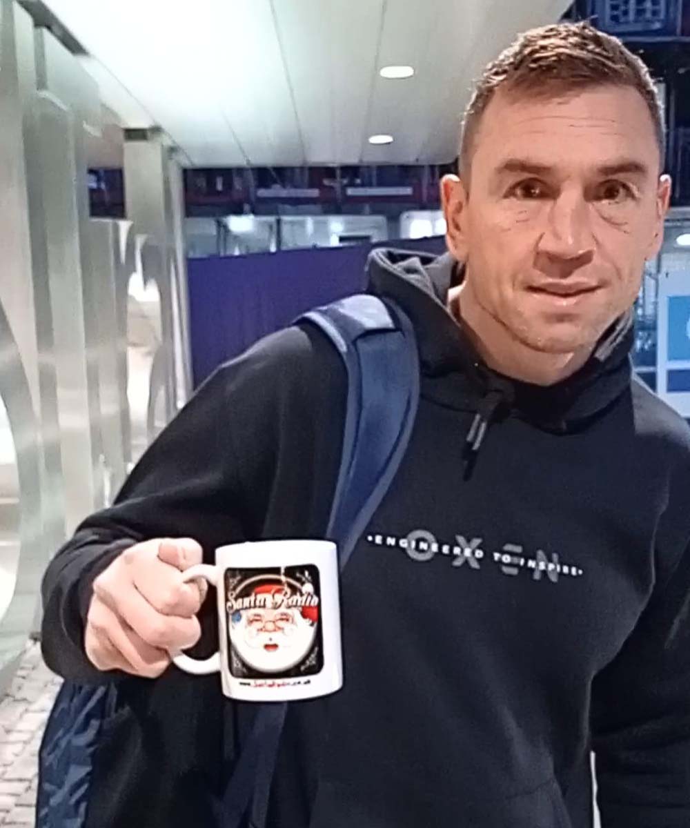 Kevin Sinfield - Rugby player - Santa Radio Mugshot