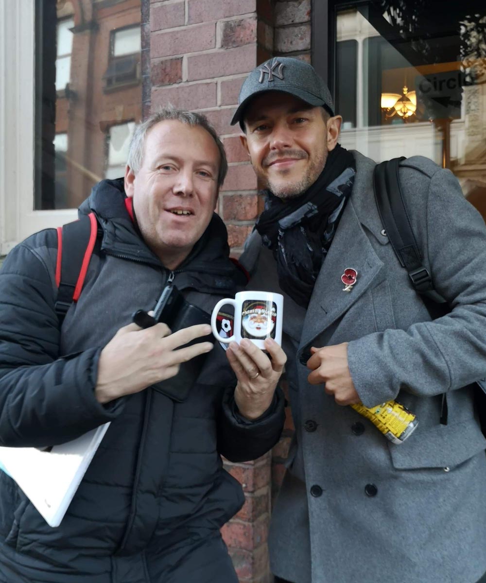 Lee Latchford Evans Steps Singer - Santa Radio Celebrity Mugshots