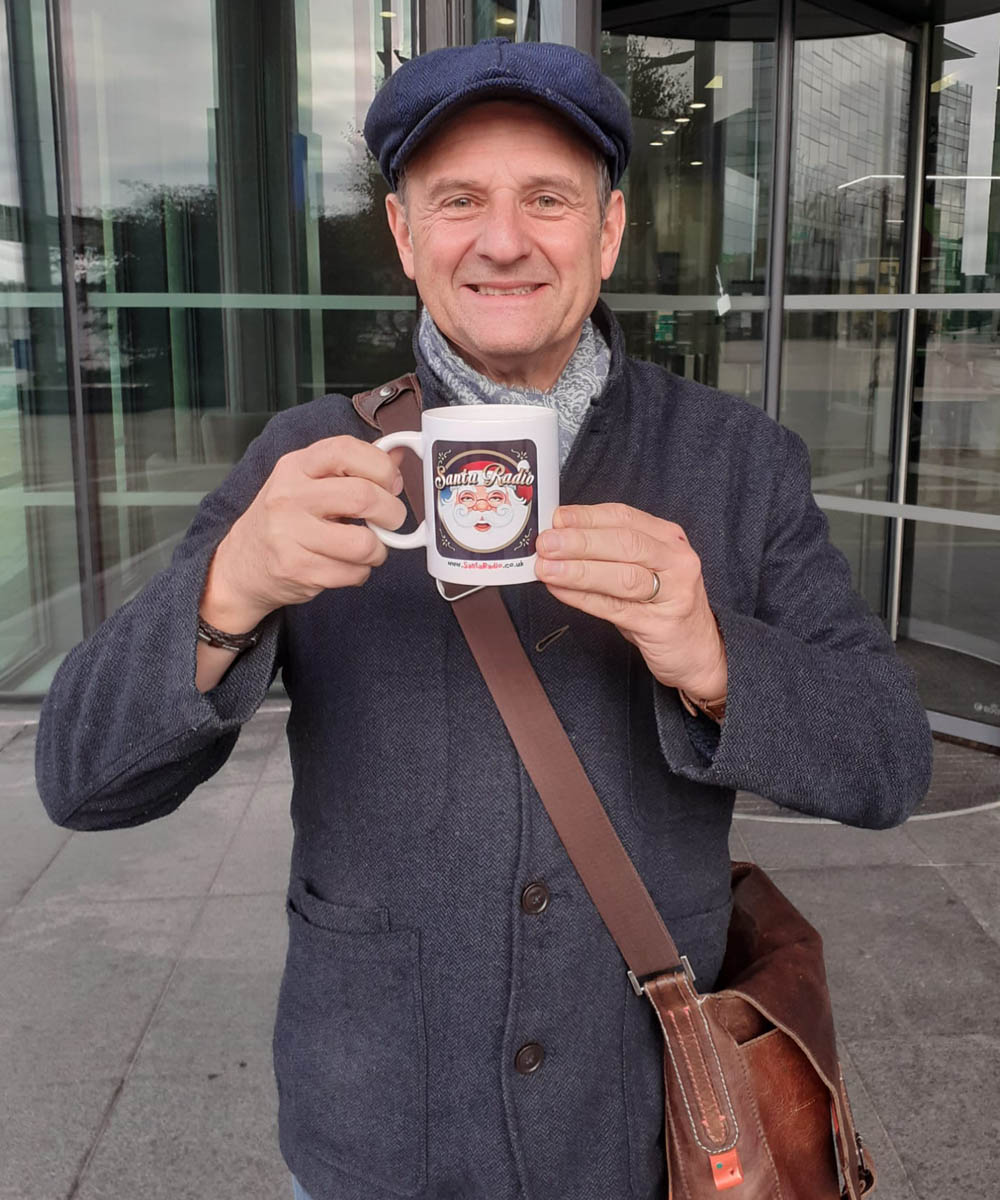 Mark Radcliffe Radio Presenter - Santa Radio Celebrity Mugshots