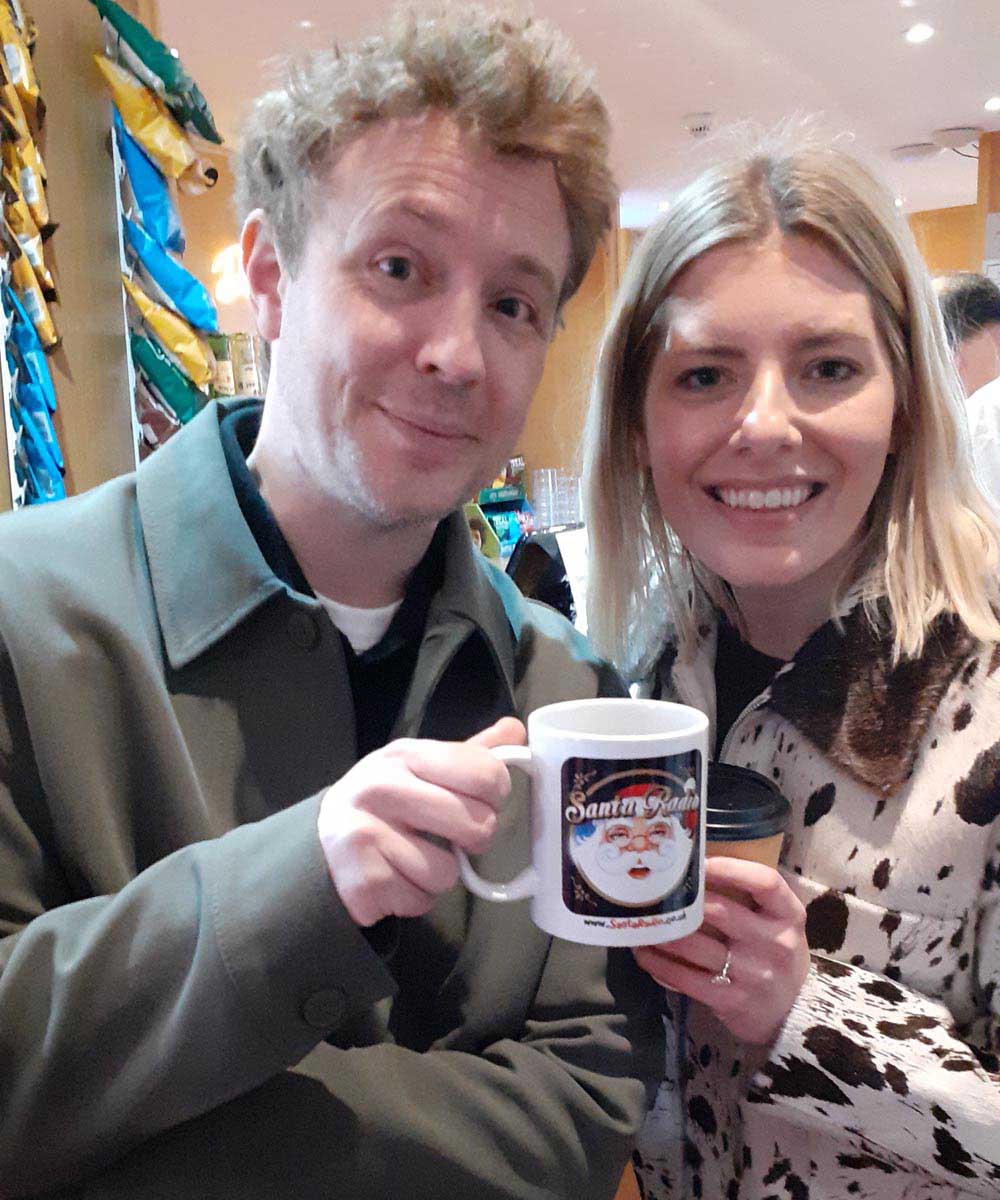 Matt Edmondson & Mollie King - Radio 1 Presenters - Santa Radio Mugshot