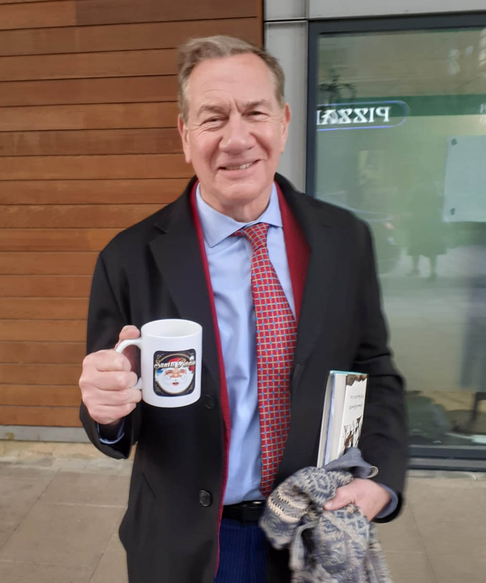 Michael Portillo TV Presenter - Santa Radio Celebrity Mugshots