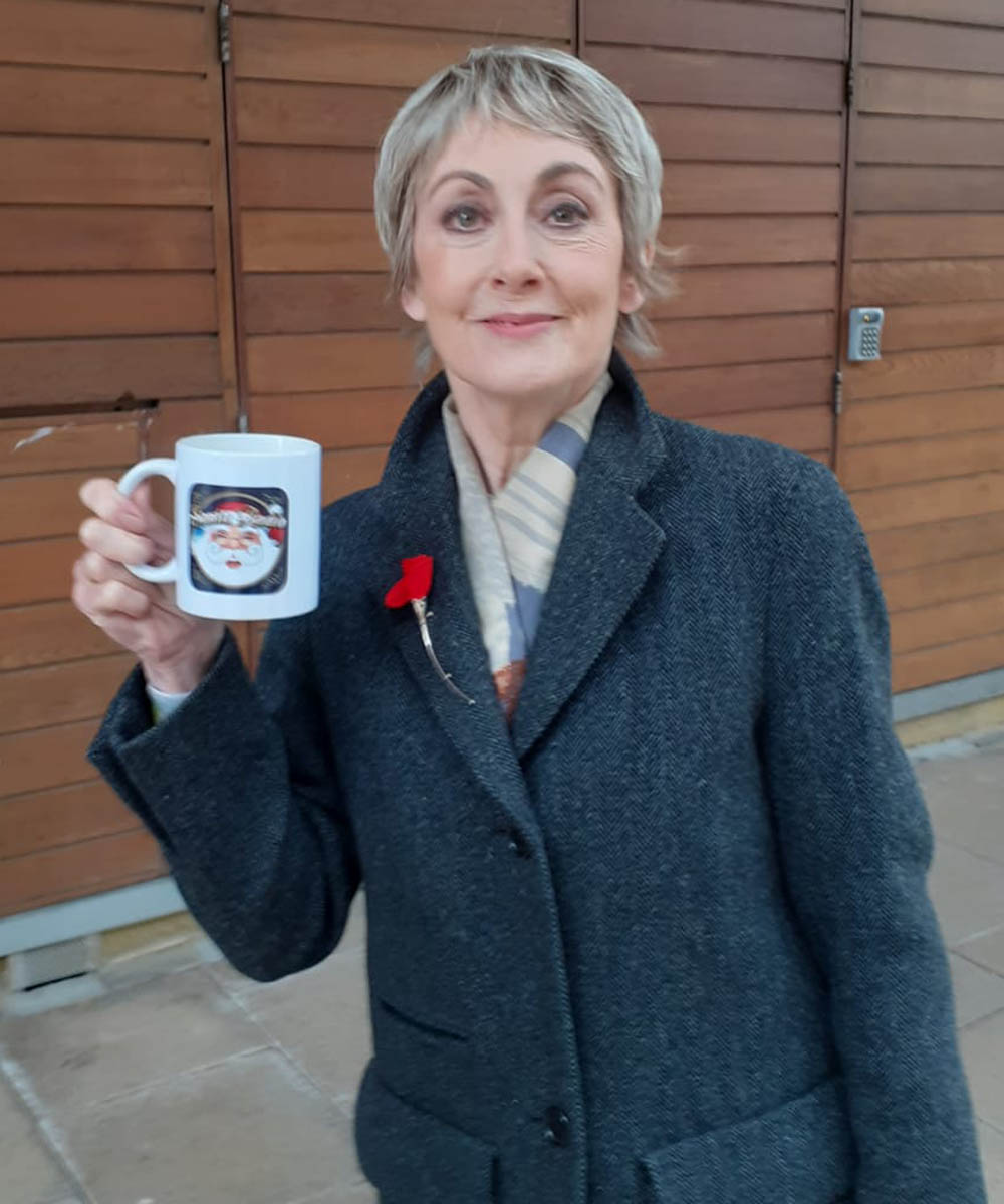 Paula Wilcox Actress - Santa Radio Celebrity Mugshots