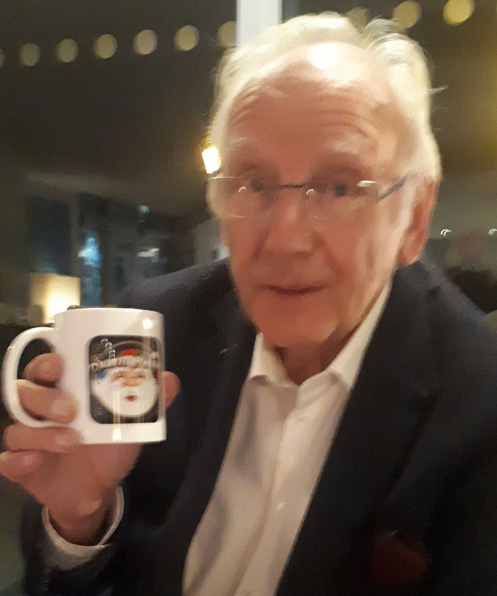 Pete Waterman Record Producer & Songwriter - Santa Radio Celebrity Mugshots