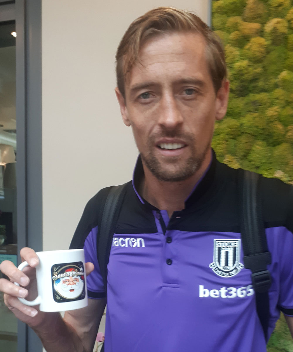 Peter Crouch - Stoke City Footballer - Santa Radio Mugshot