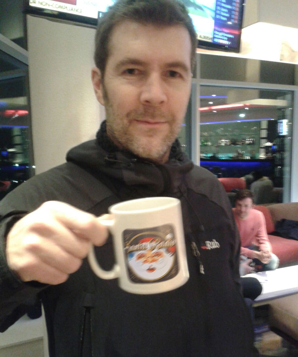 Rhod Gilbert Actor & Comedian - Santa Radio Celebrity Mugshots