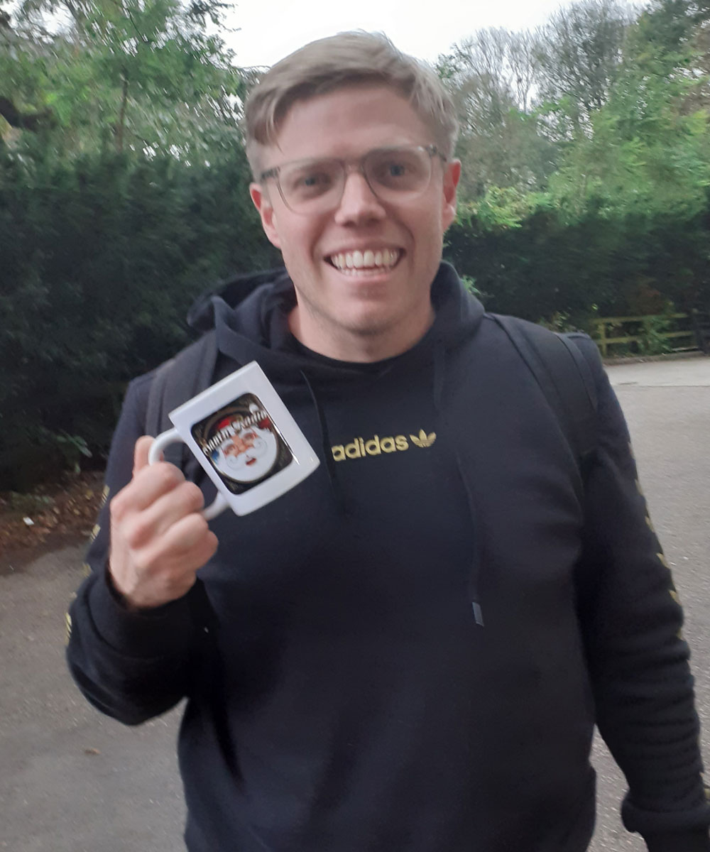 Rob Beckett Stand-up comedian - Santa Radio Celebrity Mugshots