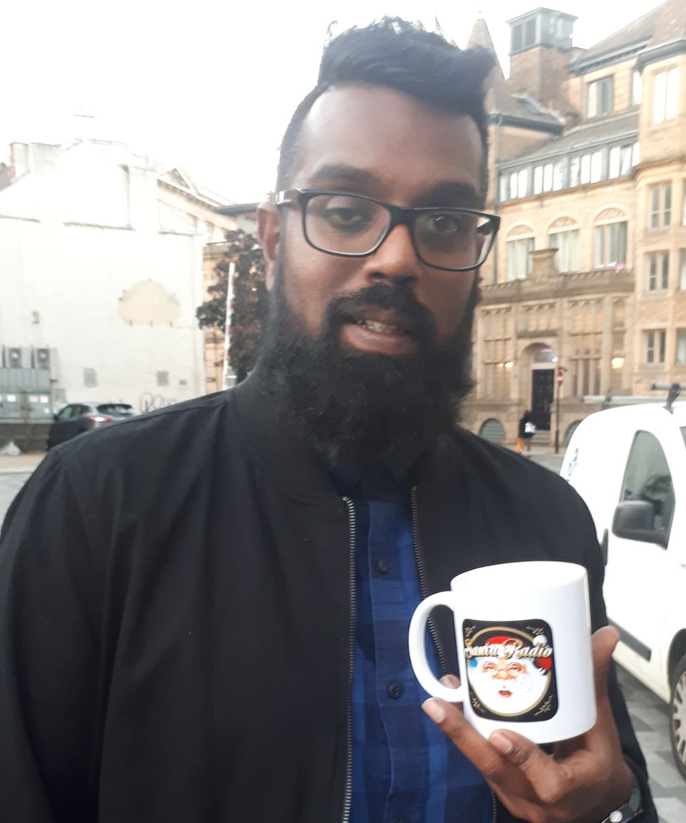 Romesh Ranganathan Comedian - Santa Radio Celebrity Mugshots