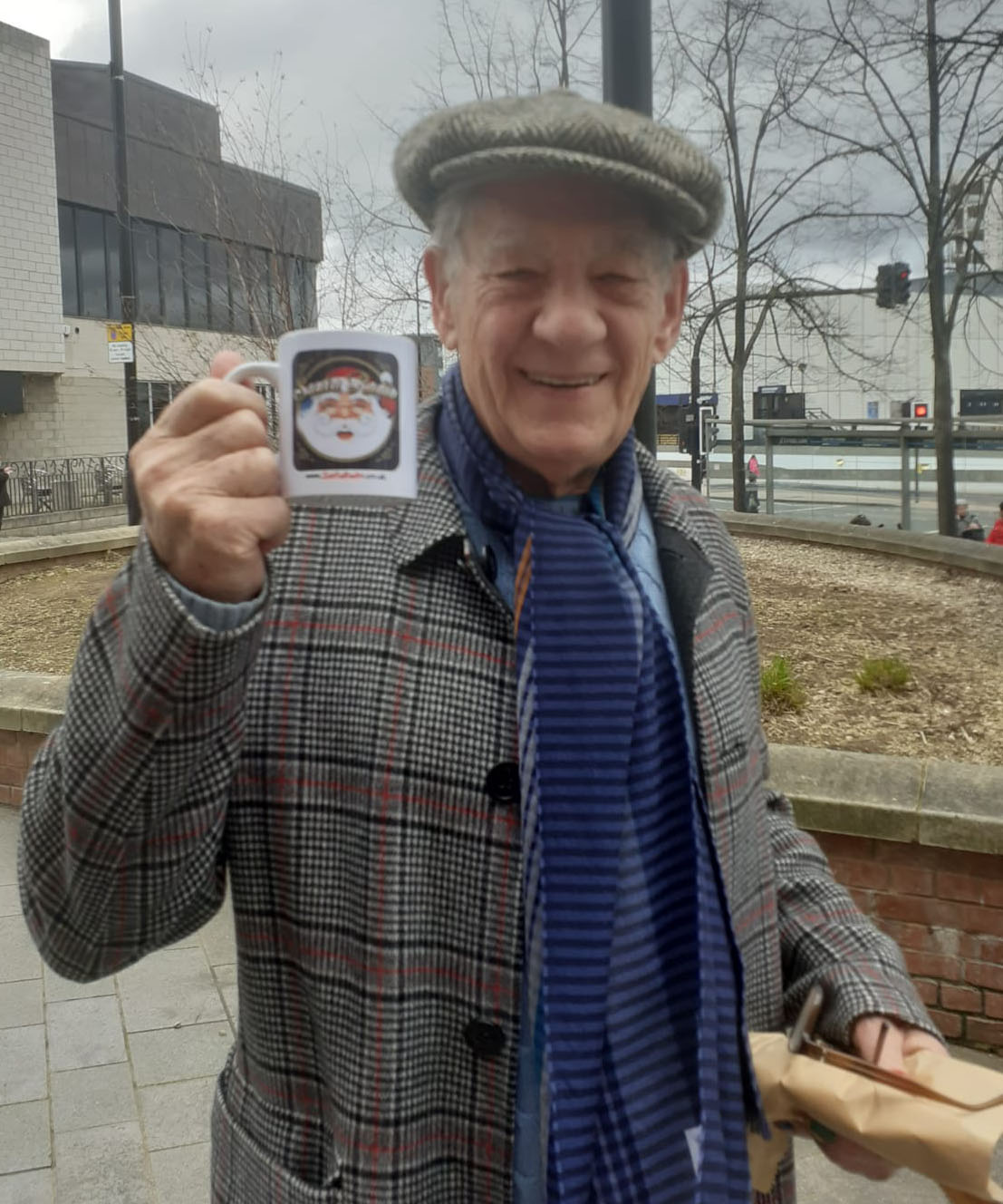 Sir Ian McKellen Actor - Santa Radio Celebrity Mugshots