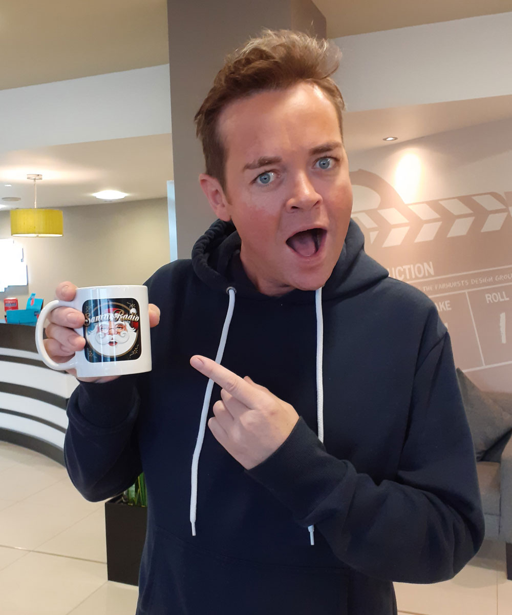 Stephen Mulhern - Television presenter - Santa Radio Mugshot