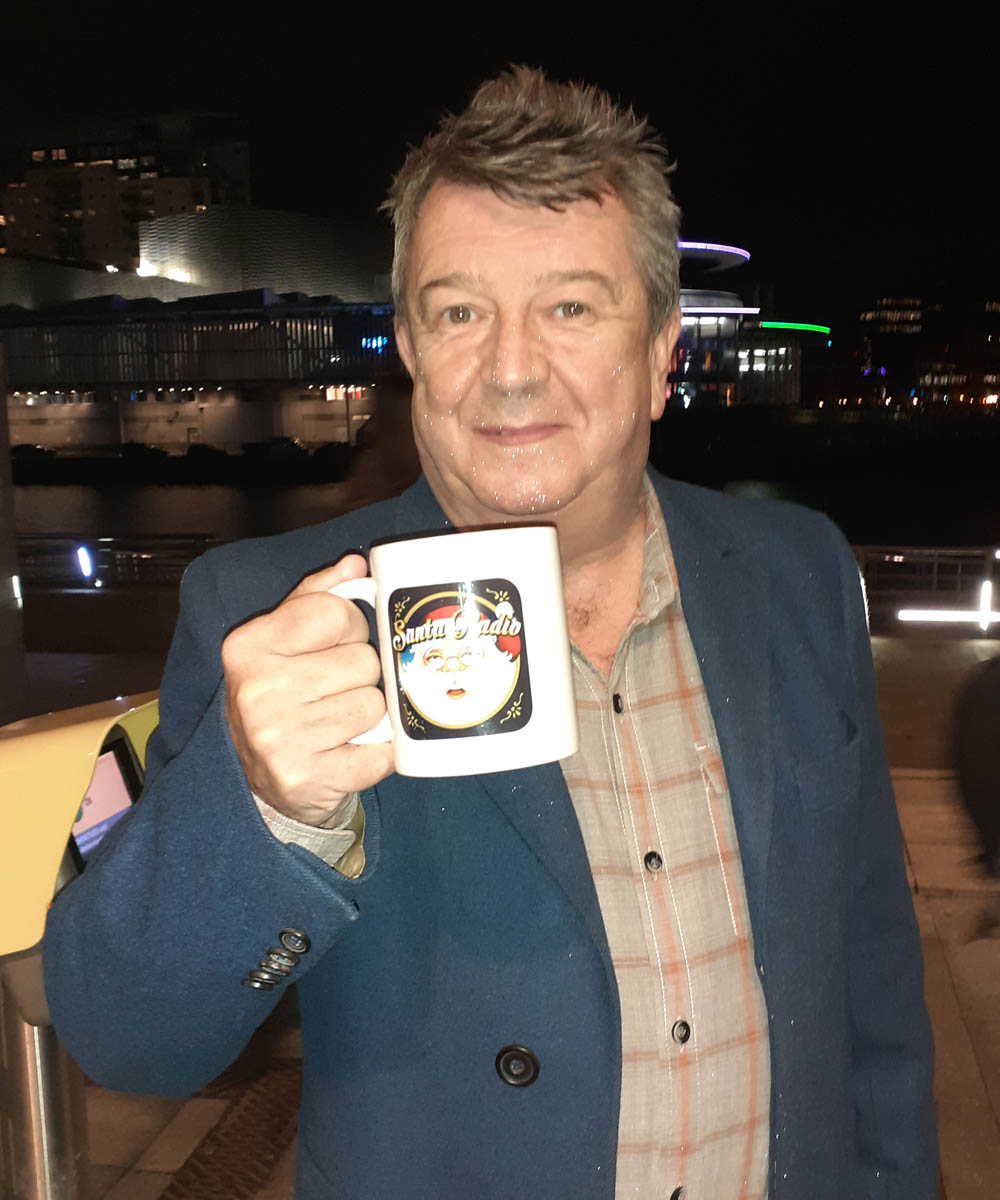 Stuart Maconie Radio Presenter - Santa Radio Celebrity Mugshots