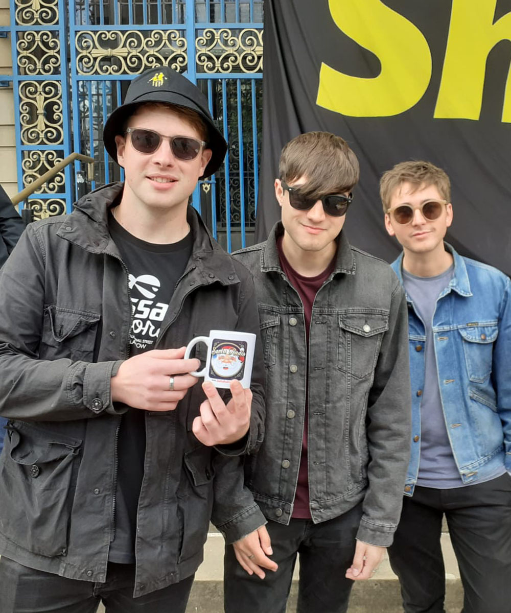 The Sherlocks Musicians - Santa Radio Celebrity Mugshots