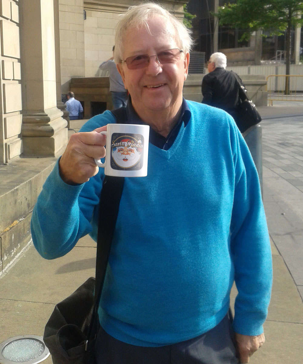 Tim Brooke-Taylor Comic - Santa Radio Celebrity Mugshots