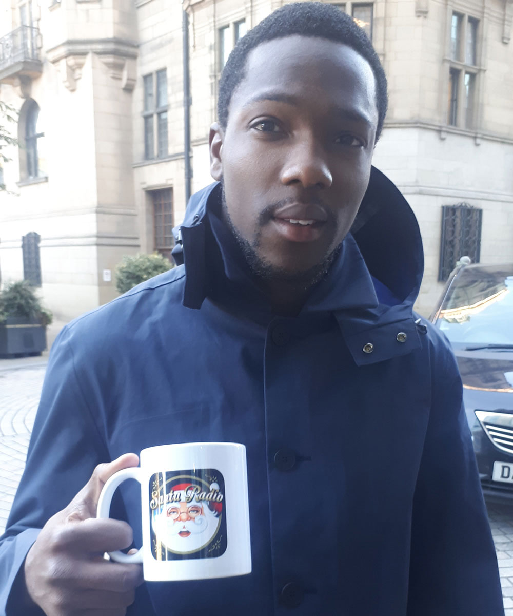 Tosin Cole Actor in Dr Who - Santa Radio Celebrity Mugshots