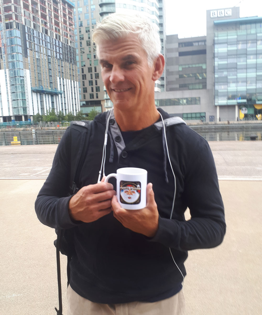 Tristan Gemmill - Coronation Street Actor - Santa Radio Mugshot