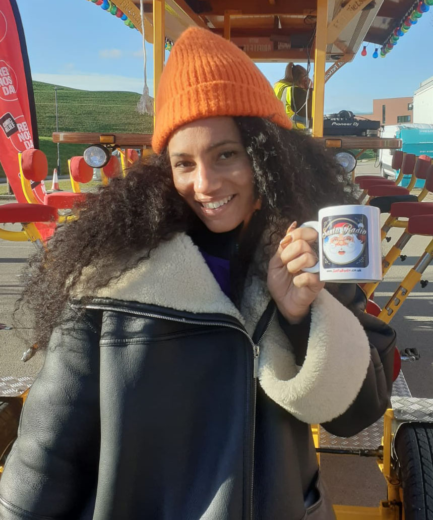 Vick Hope Radio Presenter - Santa Radio Celebrity Mugshots