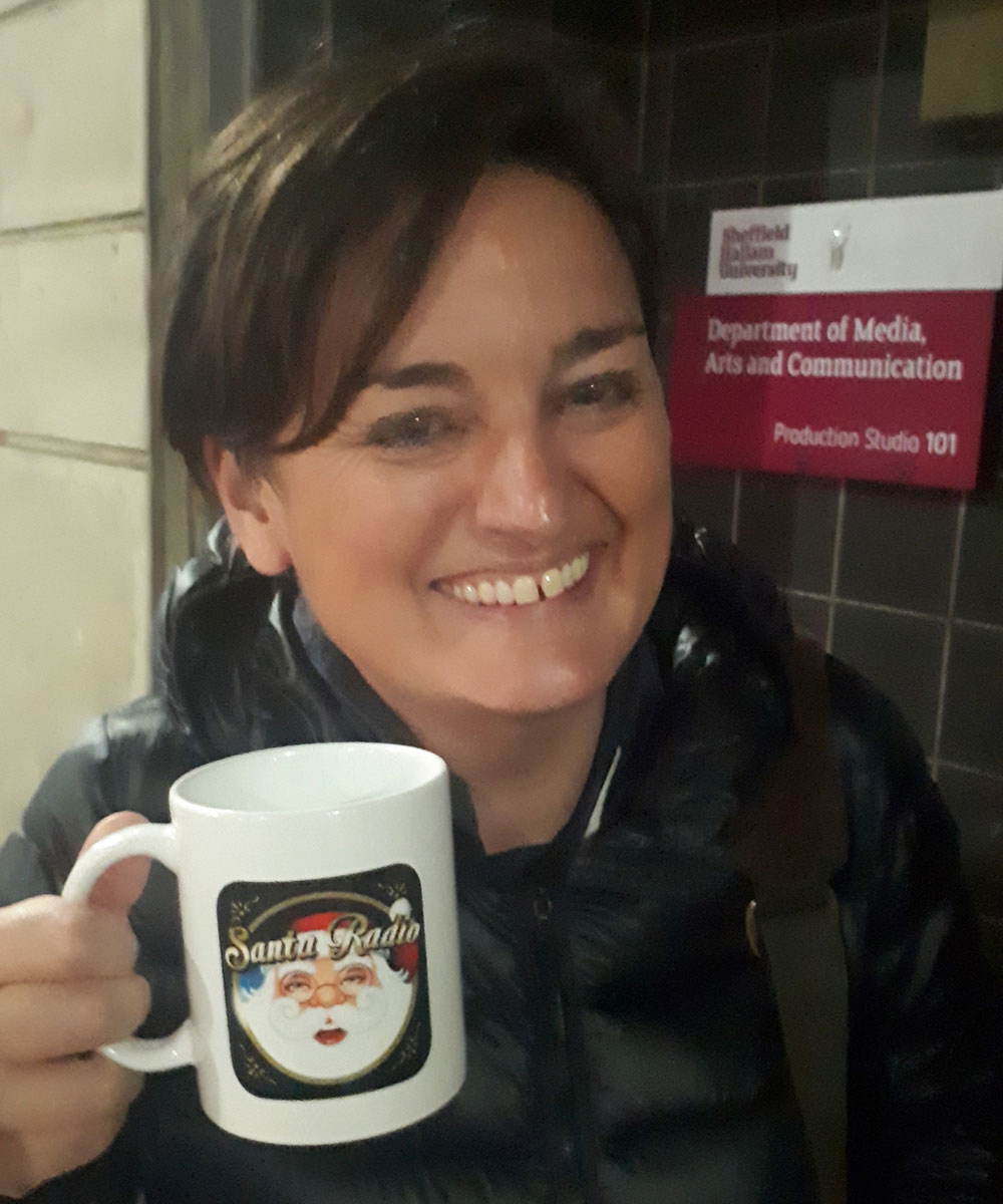 Zoe Lyons Stand up Comedian - Santa Radio Celebrity Mugshots