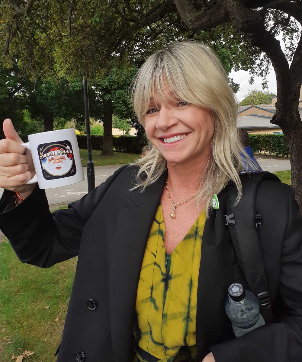 Zoe Ball Radio 2 Presenter - Santa Radio Celebrity Mugshots